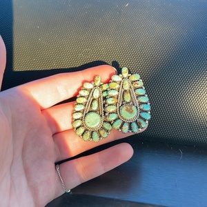 Turquoise sterling silver earrings